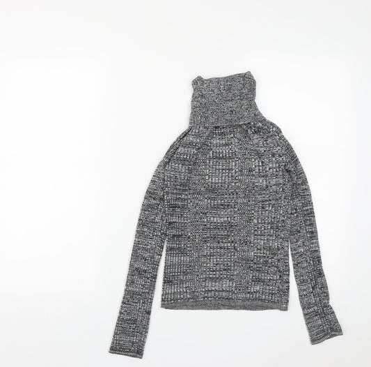 Womens UK Size 6 Topshop Grey Pullover Jumper
