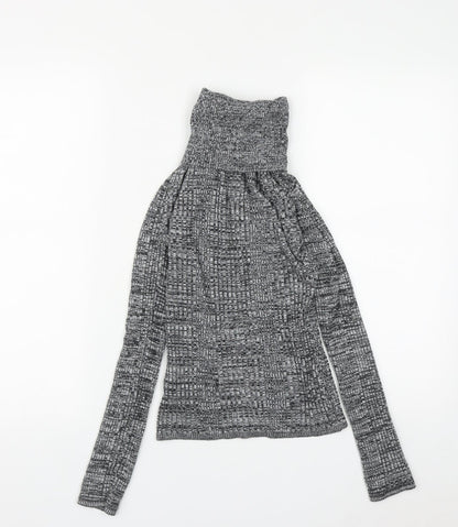 Womens UK Size 6 Topshop Grey Pullover Jumper