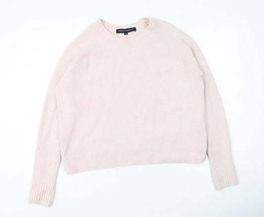 Womens UK Size M French Connection Pink Pullover Jumper