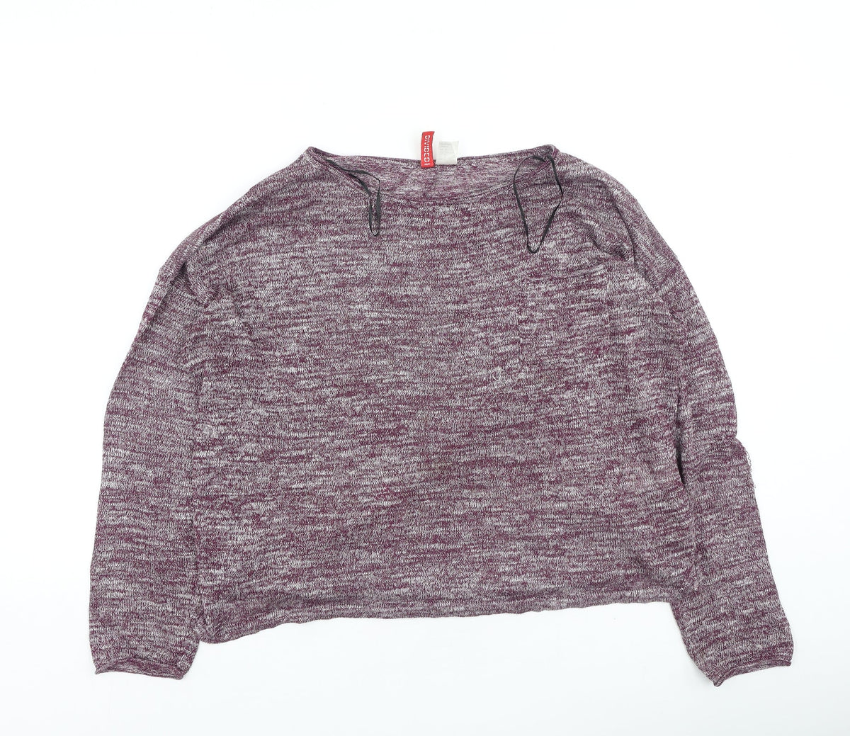 Womens UK Size M Divided Purple Pullover Jumper