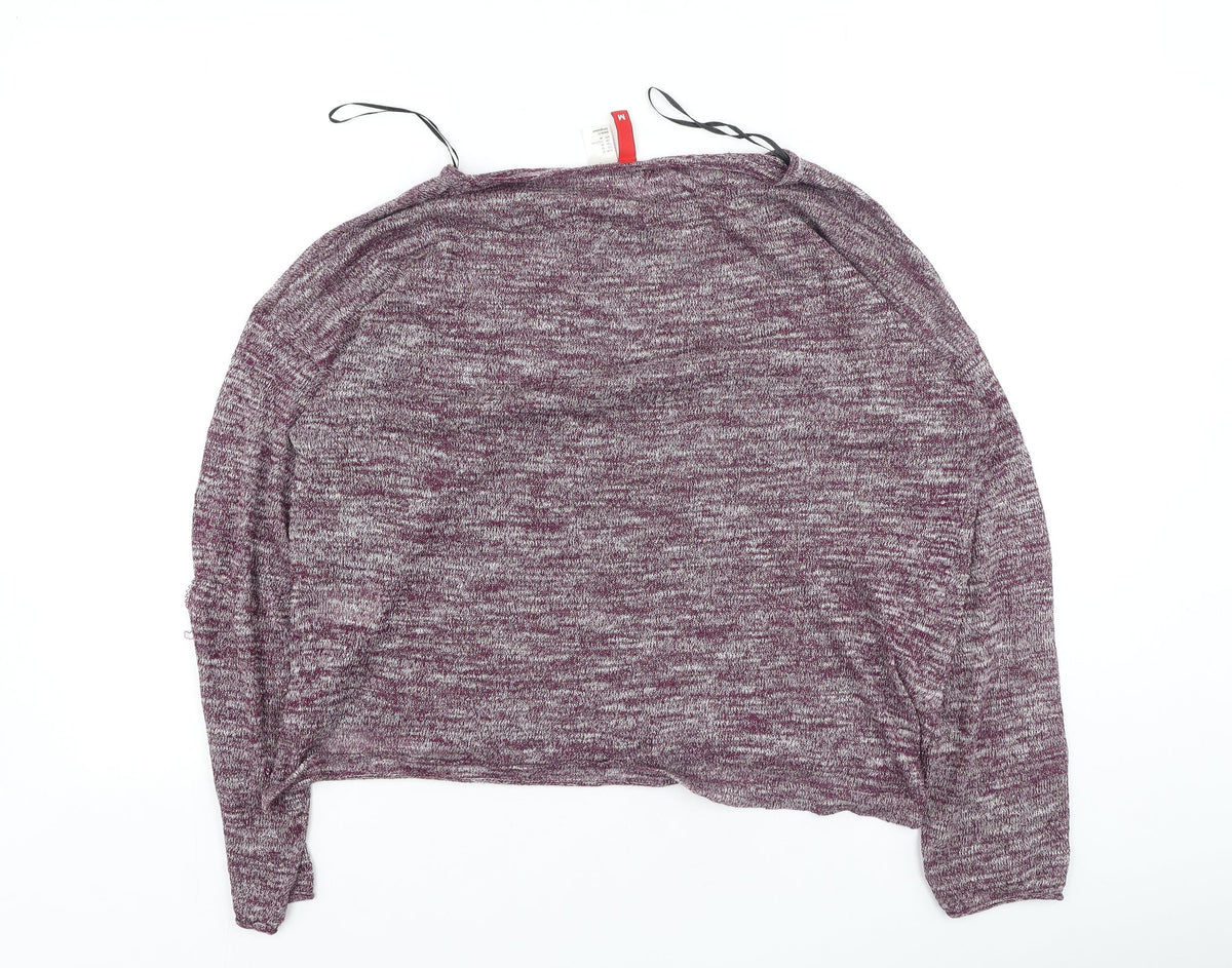 Womens UK Size M Divided Purple Pullover Jumper