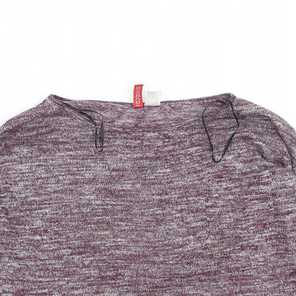 Womens UK Size M Divided Purple Pullover Jumper