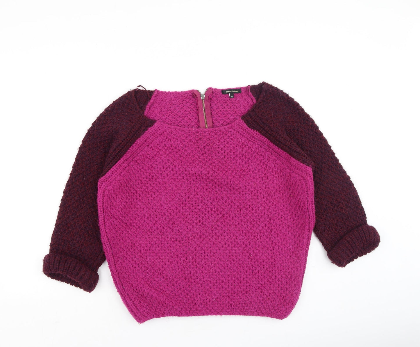 Womens UK Size 10 River Island Multicoloured Pullover Jumper