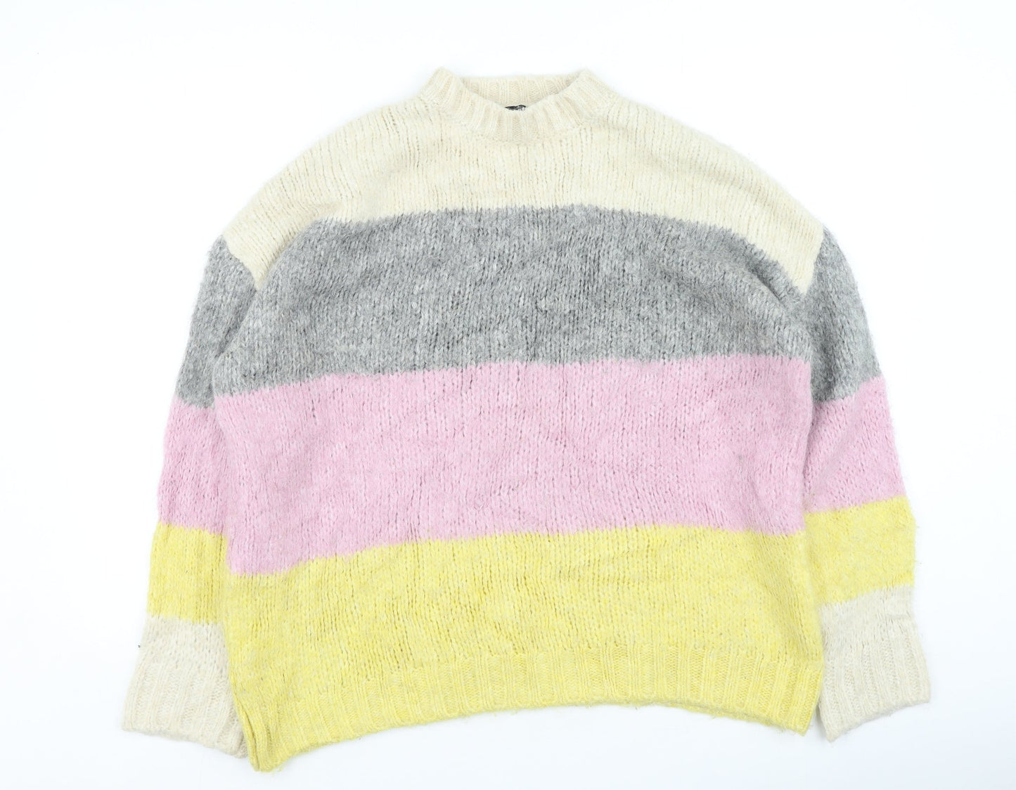 Womens UK Size S New Look Multicoloured Pullover Jumper