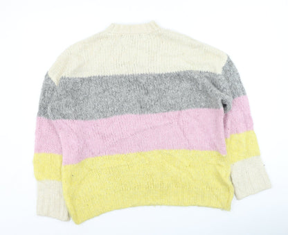 Womens UK Size S New Look Multicoloured Pullover Jumper