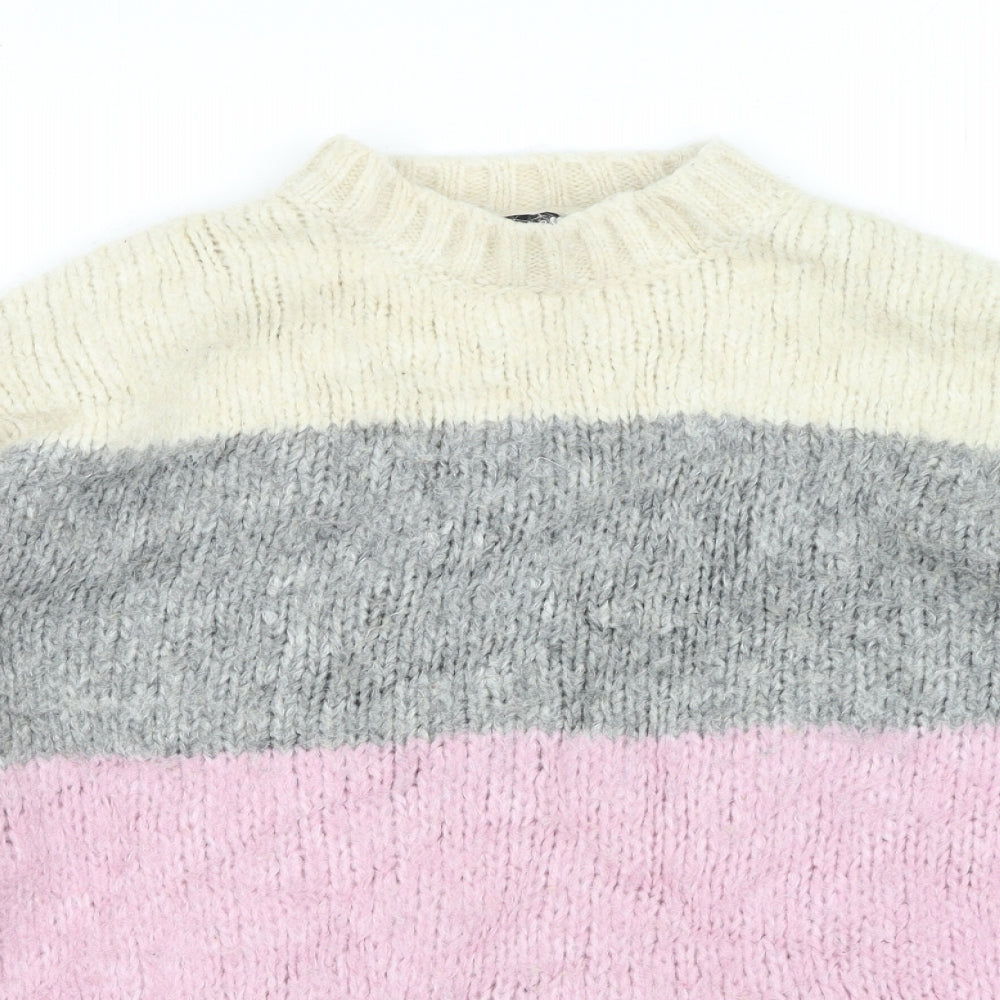 Womens UK Size S New Look Multicoloured Pullover Jumper
