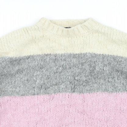 Womens UK Size S New Look Multicoloured Pullover Jumper