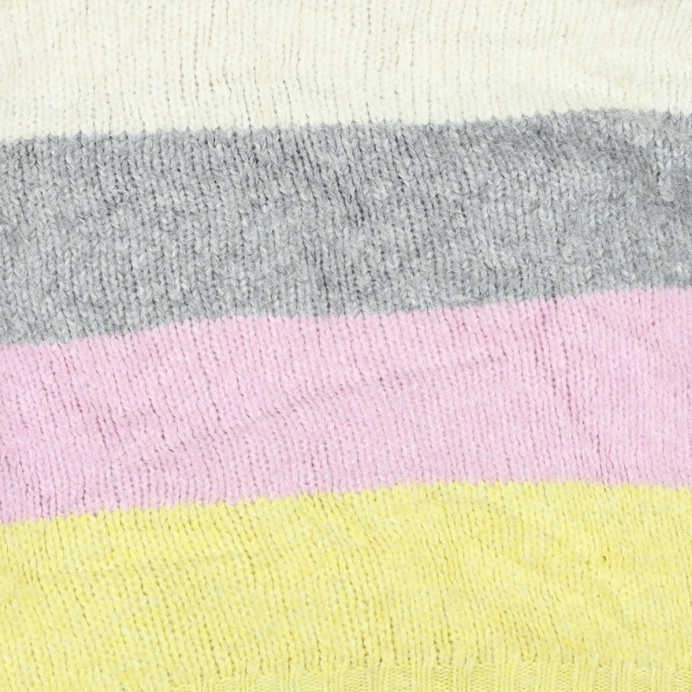 Womens UK Size S New Look Multicoloured Pullover Jumper
