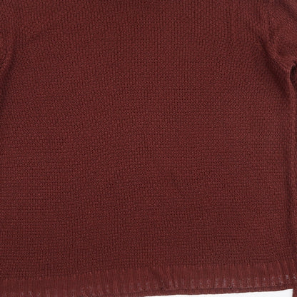 F&F Womens Brown Round Neck  Acrylic Pullover Jumper Size M