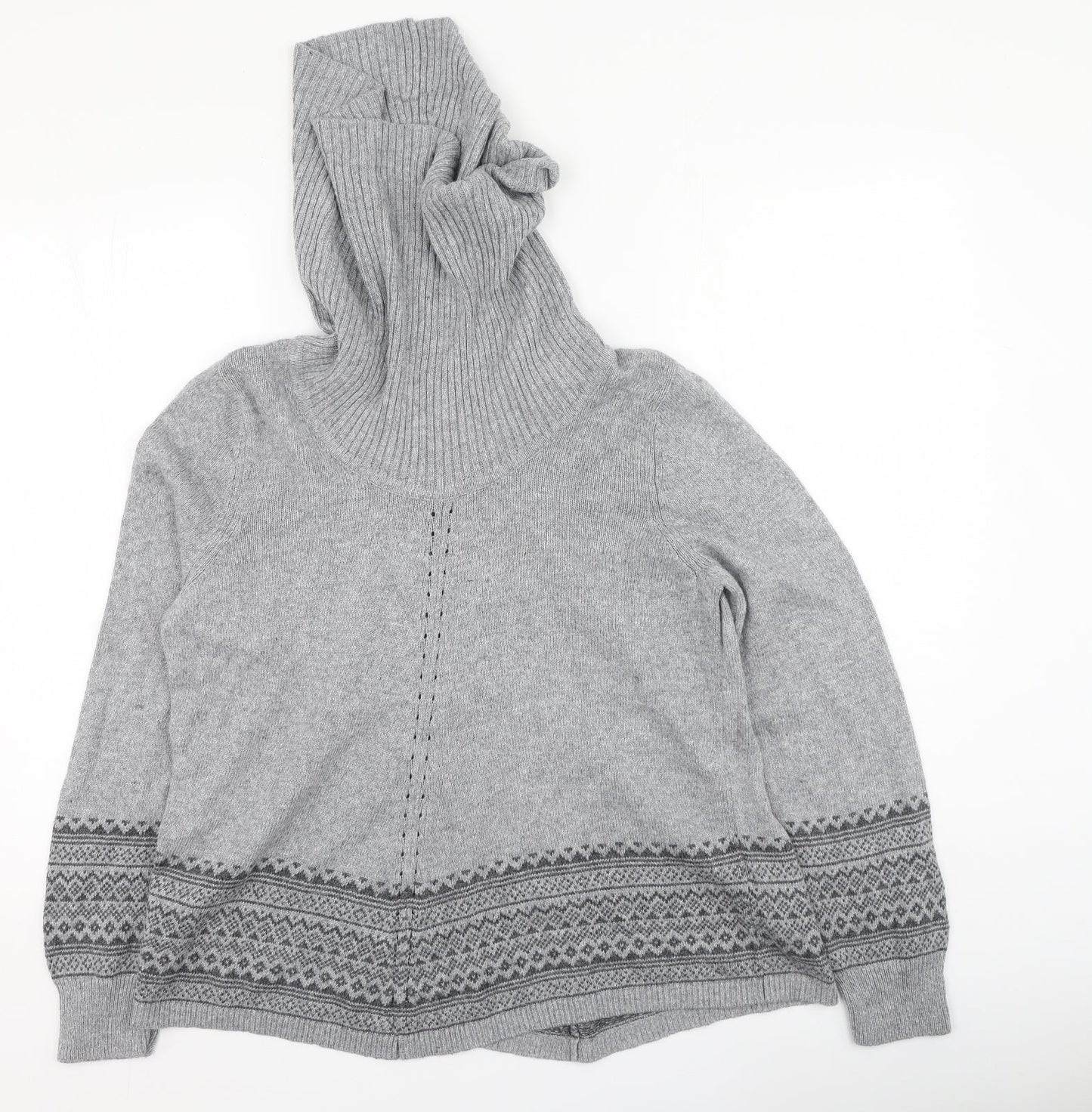 Womens UK Size 16 BHS Grey Pullover Jumper