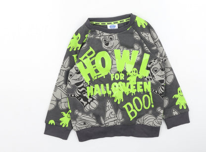 Preworn Boys Multicoloured  Polyester Pullover Sweatshirt Size 2-3 Years   - Paw Patrol