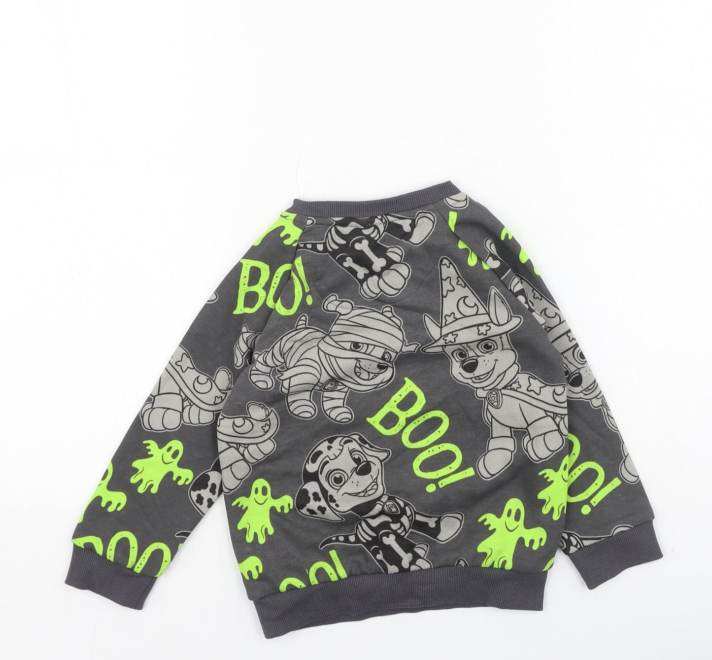 Preworn Boys Multicoloured  Polyester Pullover Sweatshirt Size 2-3 Years   - Paw Patrol
