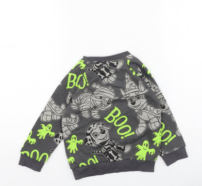 Preworn Boys Multicoloured  Polyester Pullover Sweatshirt Size 2-3 Years   - Paw Patrol