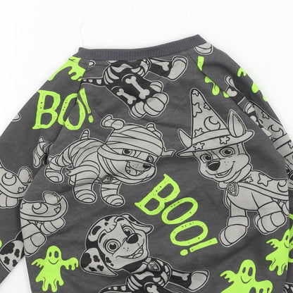 Preworn Boys Multicoloured  Polyester Pullover Sweatshirt Size 2-3 Years   - Paw Patrol