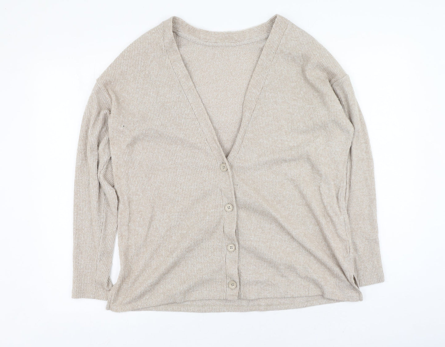 Womens UK Size 8 Pep&co Brown Cardigan Jumper