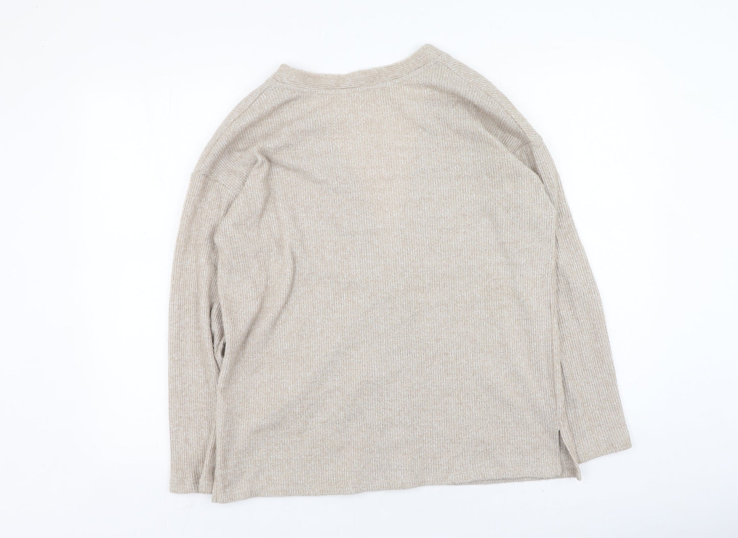 Womens UK Size 8 Pep&co Brown Cardigan Jumper