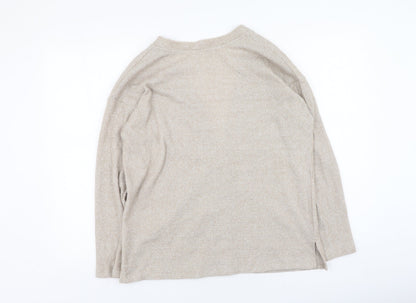 Womens UK Size 8 Pep&co Brown Cardigan Jumper