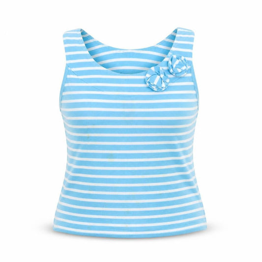 Womens UK Size M C.M.D Blue Basic Tank