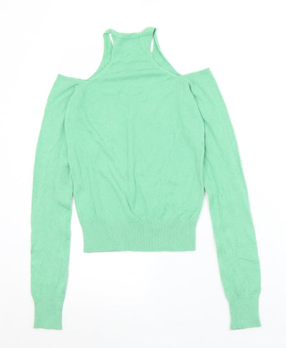 Y London Womens Green  Viscose Jersey Tank Size S V-Neck