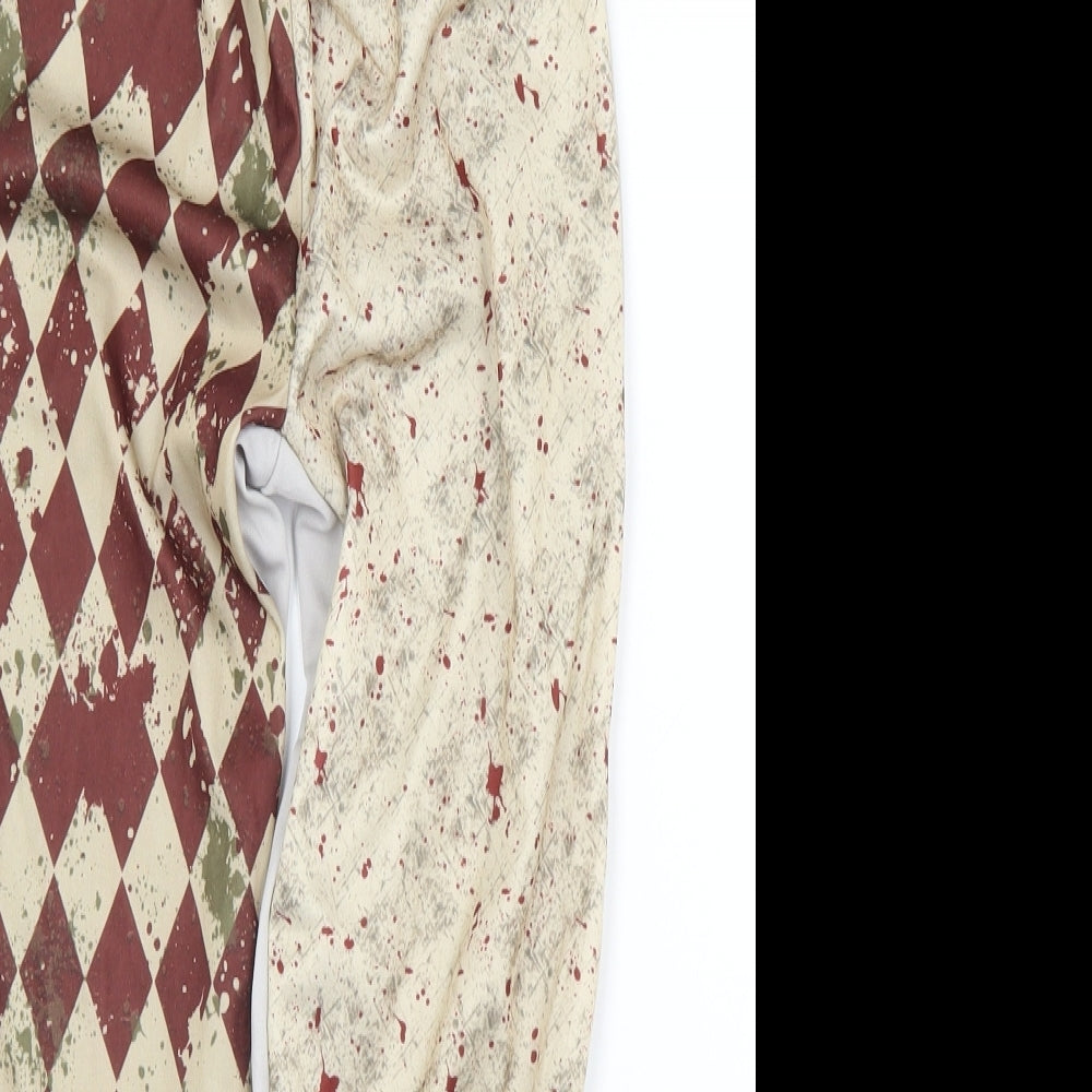 B&M Boys Brown Geometric Polyester Bloomer Trousers Size 5-6 Years  Regular  - Fancy dress