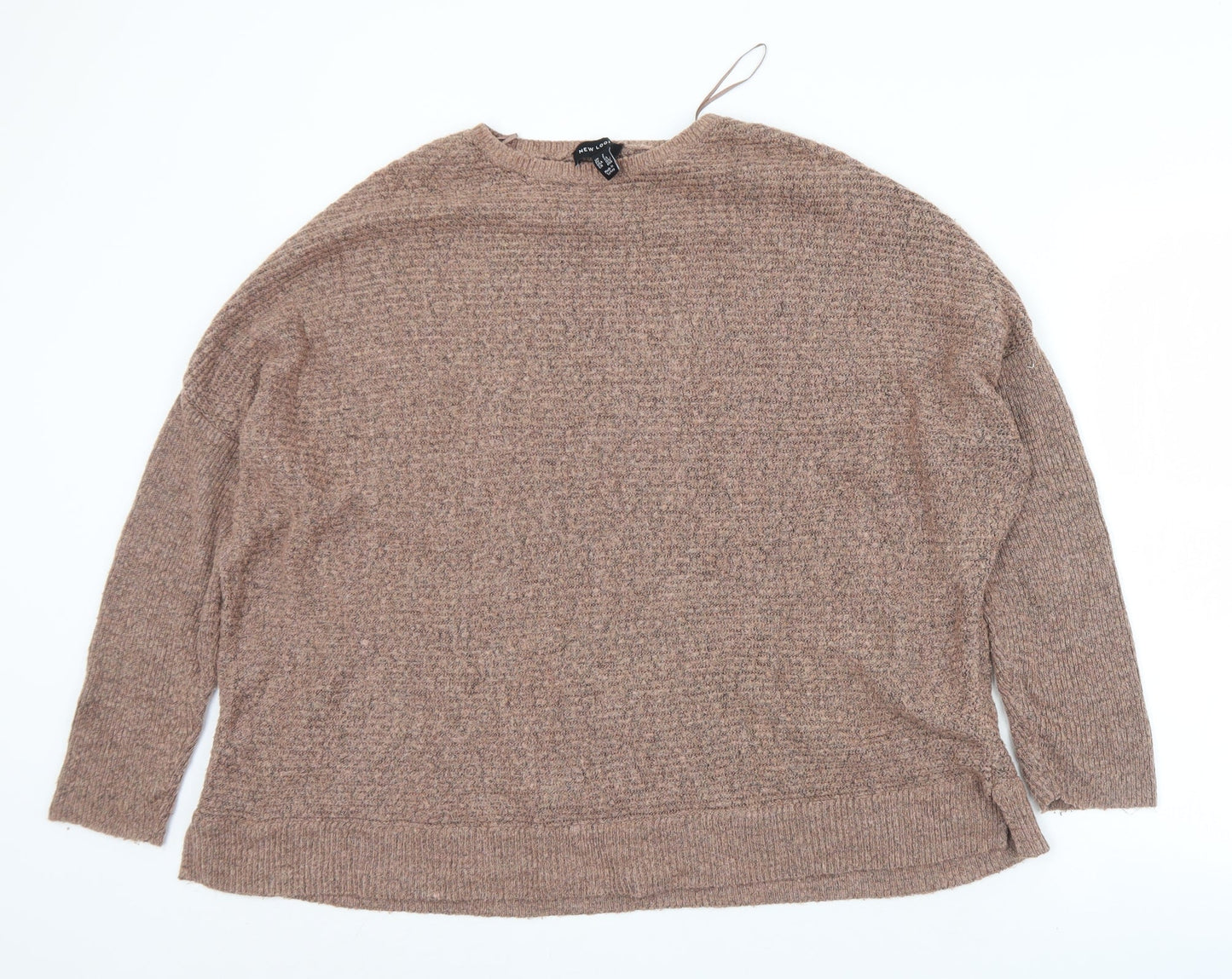 Womens UK Size S New Look Brown Pullover Jumper
