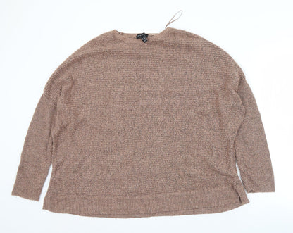 Womens UK Size S New Look Brown Pullover Jumper