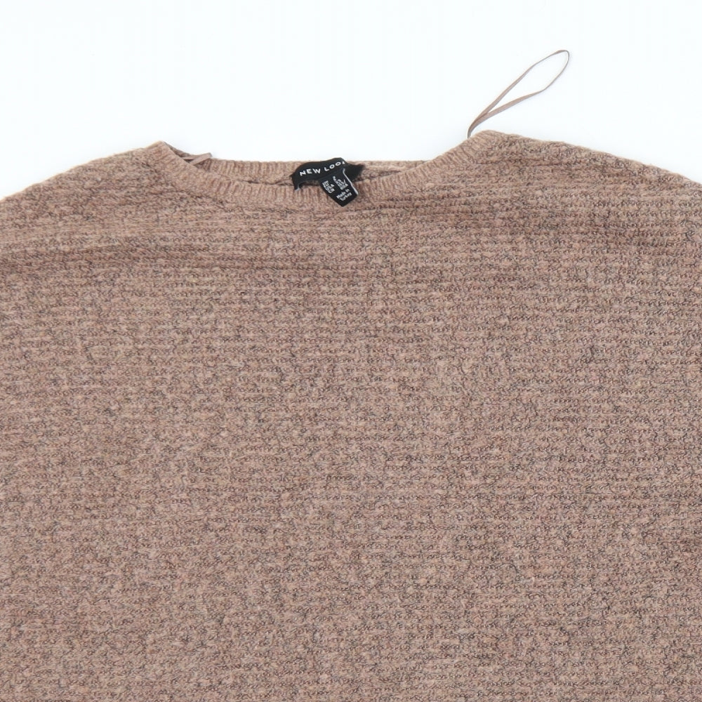 Womens UK Size S New Look Brown Pullover Jumper