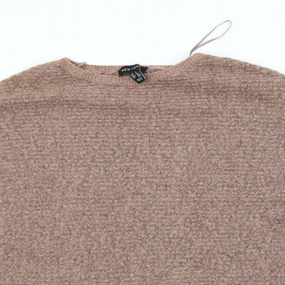 Womens UK Size S New Look Brown Pullover Jumper