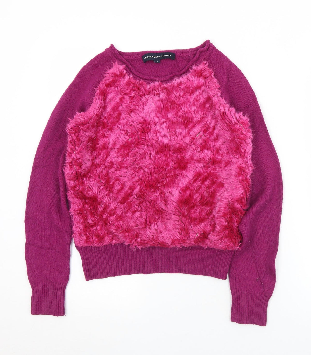 Womens UK Size S French Connection Purple Pullover Jumper