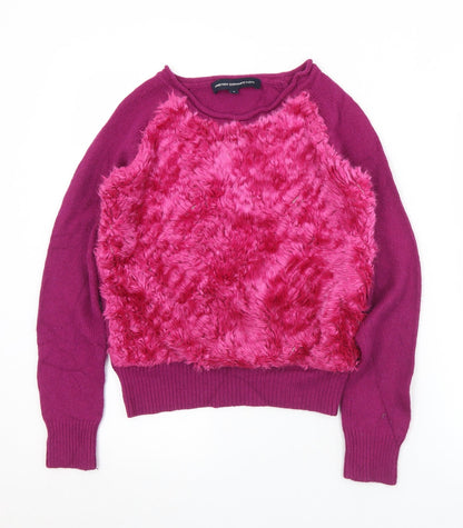 Womens UK Size S French Connection Purple Pullover Jumper
