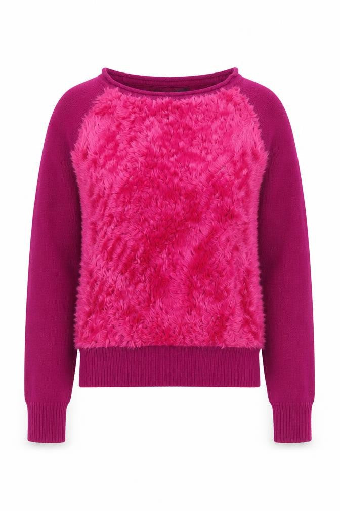 Womens UK Size S French Connection Purple Pullover Jumper