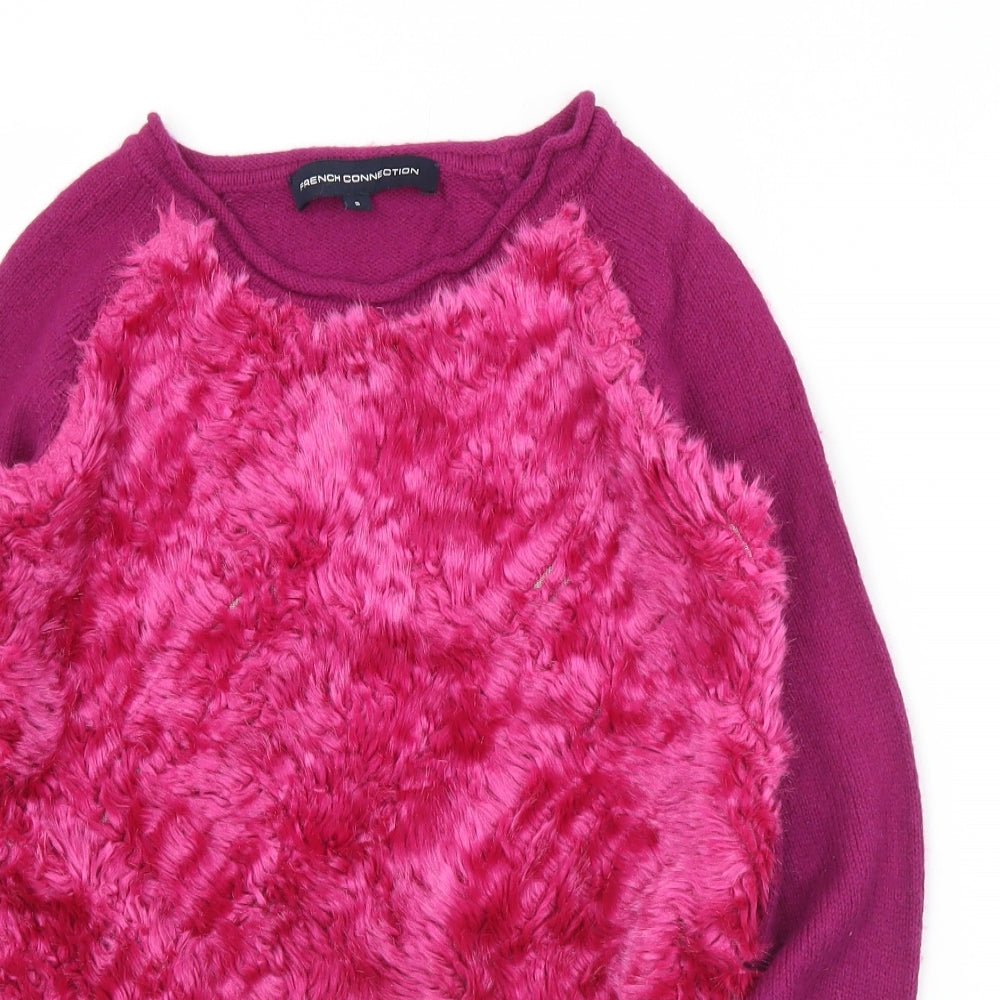 Womens UK Size S French Connection Purple Pullover Jumper