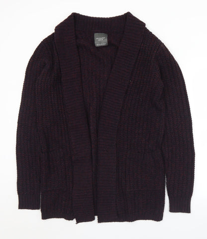 Primark Womens Purple Collared  Acrylic Cardigan Jumper Size M
