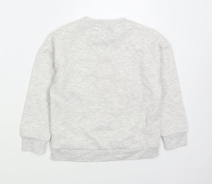 Primark Boys Gold  Cotton Pullover Sweatshirt Size 5-6 Years  Pullover