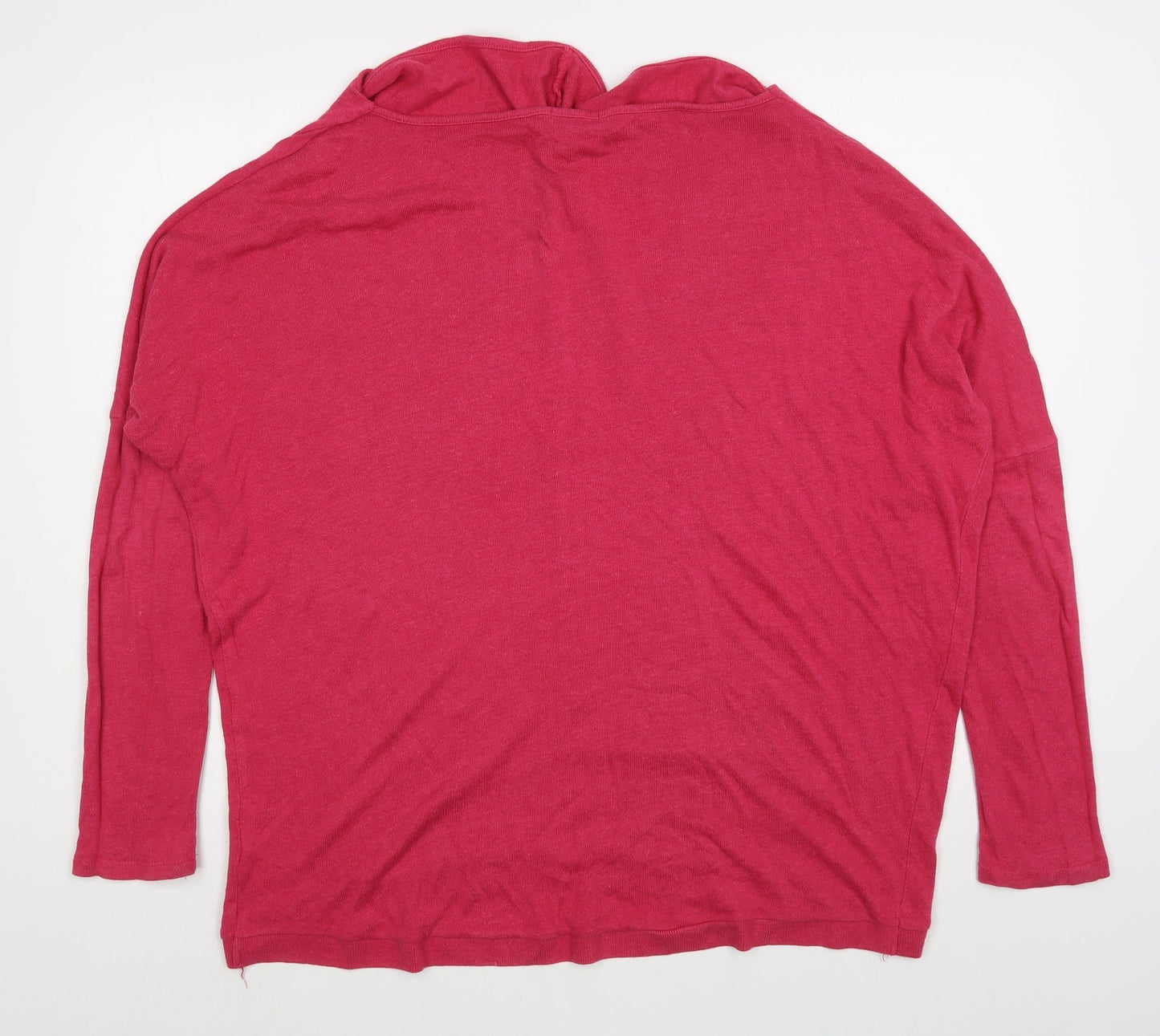 Redoute Womens Pink  Cotton Pullover Sweatshirt Size 16  Pullover