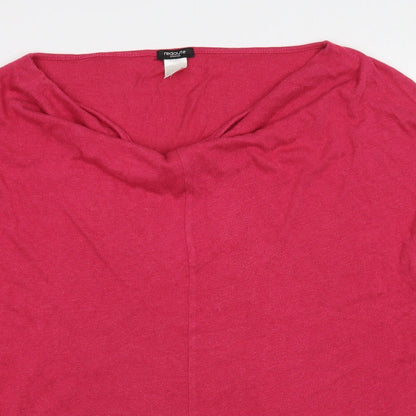 Redoute Womens Pink  Cotton Pullover Sweatshirt Size 16  Pullover