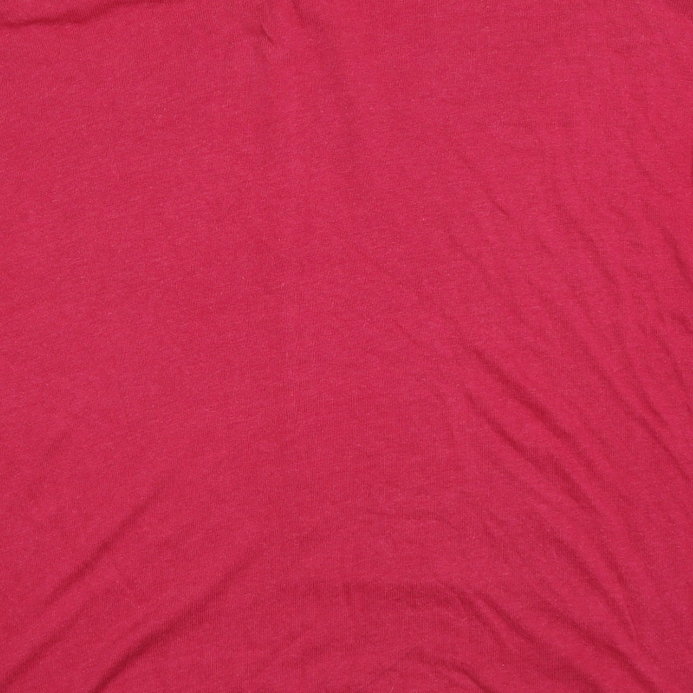 Redoute Womens Pink  Cotton Pullover Sweatshirt Size 16  Pullover