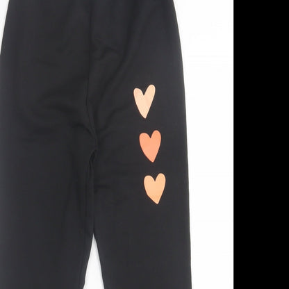 SheIn Girls Black  Polyester Jogger Trousers Size 9 Months  Regular