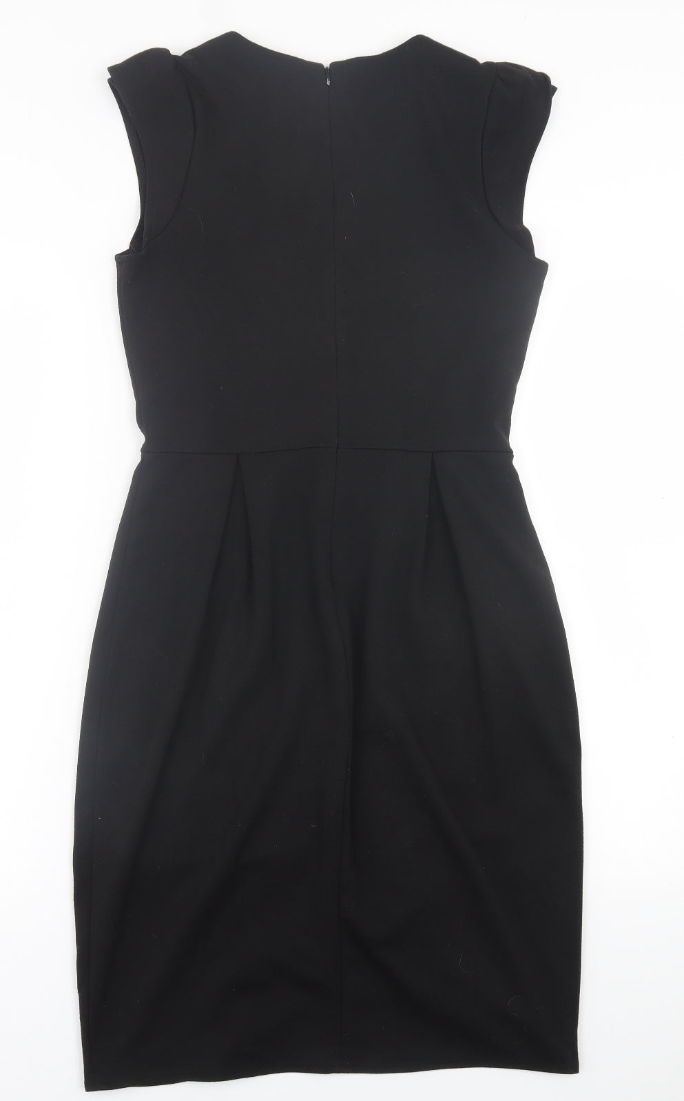 Atmosphere Womens Black  Polyester A-Line  Size 10  Crew Neck Zip