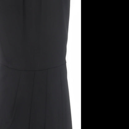 Atmosphere Womens Black  Polyester A-Line  Size 10  Crew Neck Zip