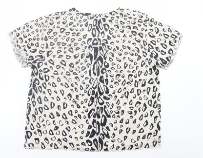 Womens UK Size S Scotch & Soda Beige Basic T-Shirt