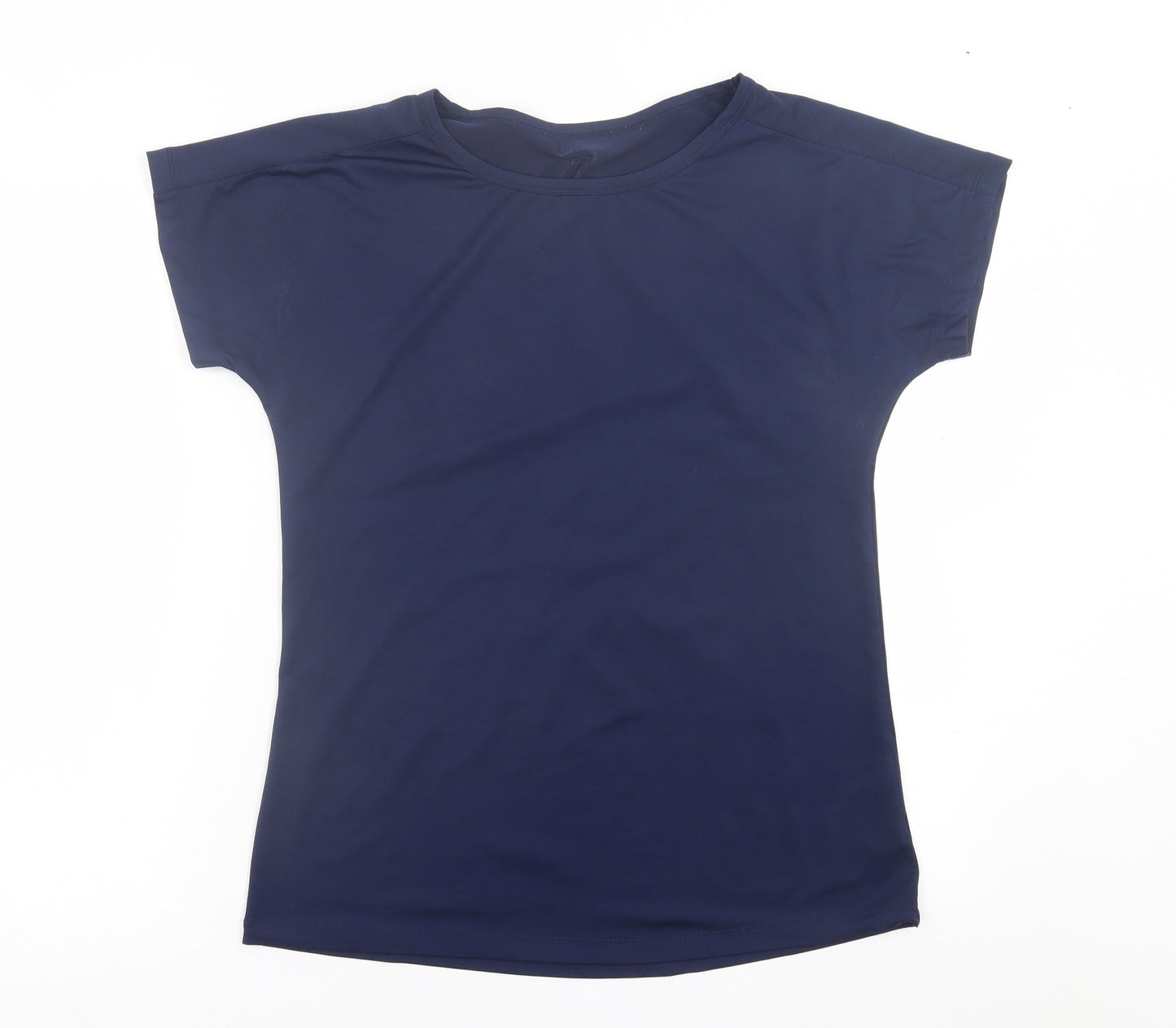 Dunnes Stores Mens Blue  Polyester Basic T-Shirt Size S Crew Neck Pullover