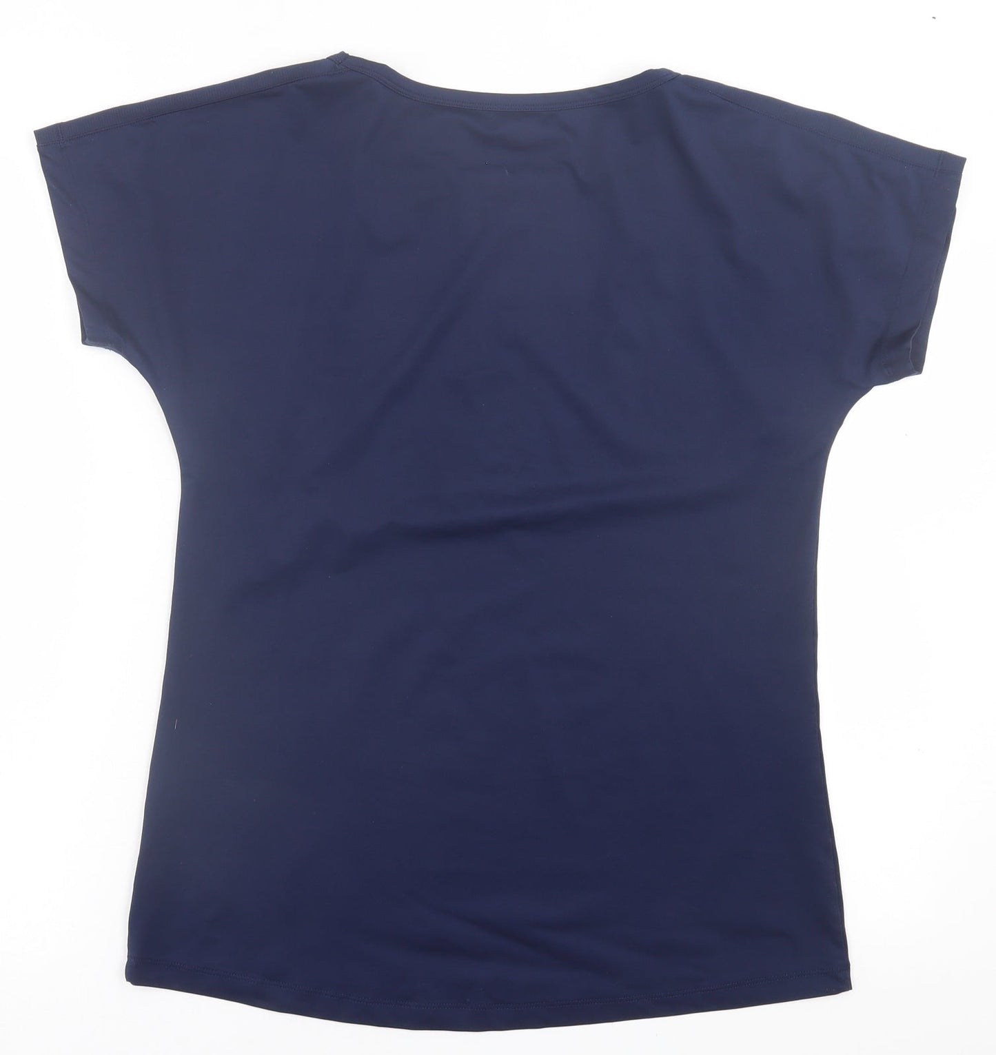 Dunnes Stores Mens Blue  Polyester Basic T-Shirt Size S Crew Neck Pullover