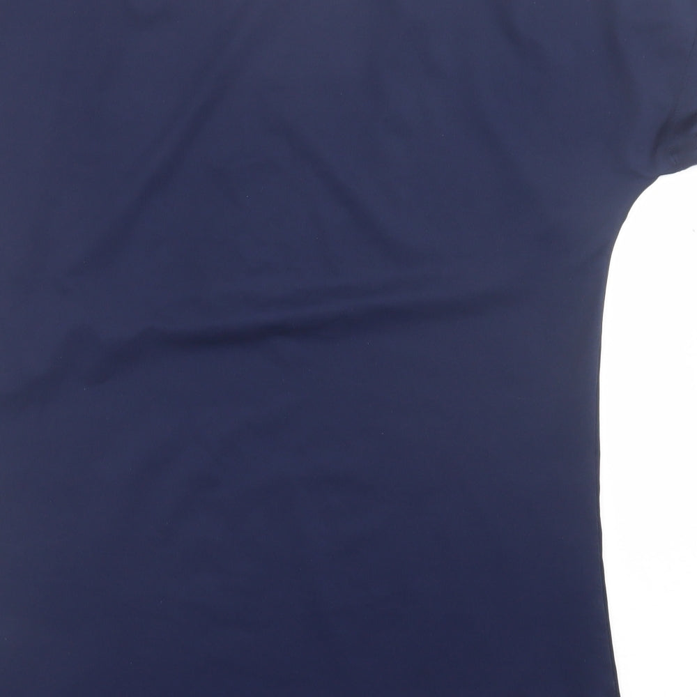 Dunnes Stores Mens Blue  Polyester Basic T-Shirt Size S Crew Neck Pullover