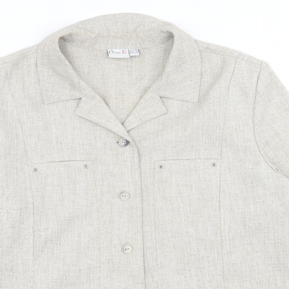 Womens UK Size 16 Oscar B. Beige Jacket