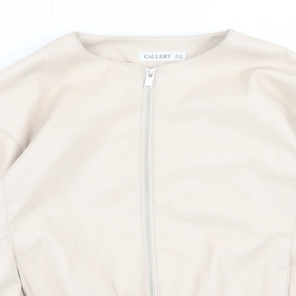Womens UK Size 10 Gallery Beige Jacket