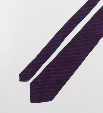 Savoy Taylors Guild Mens Multicoloured Geometric Silk Pointed Tie One Size