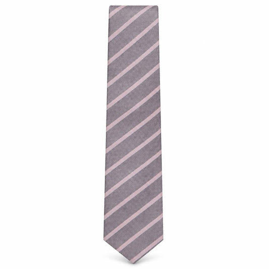Mens Collezione Multicoloured Striped  Pointed Tie