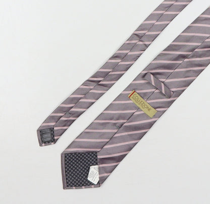 Mens Collezione Multicoloured Striped  Pointed Tie
