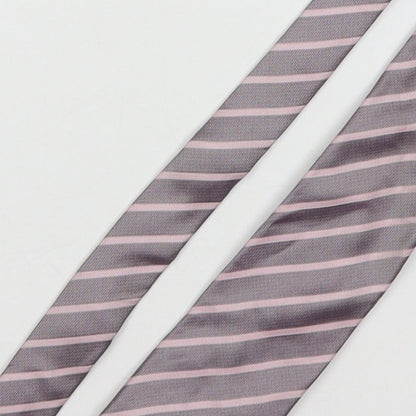 Mens Collezione Multicoloured Striped  Pointed Tie